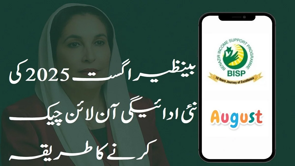 بینظیر اگست 2025 کی نئی ادائیگی آن لائن چیک کرنے کا مکمل طریقہ