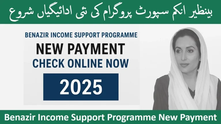 Benazir Income Support Programme new payment 2025