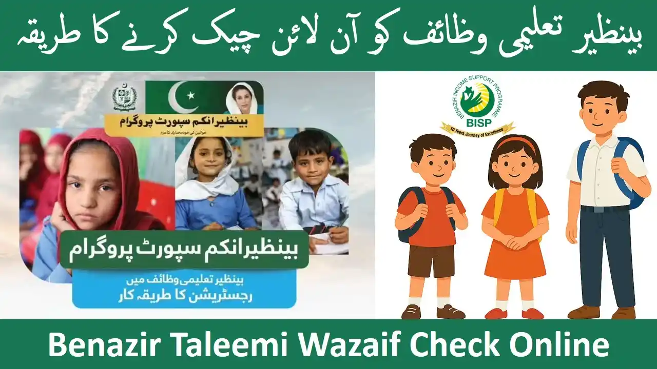 بینظیر تعلیمی وظیفہ آن لائن چیک کرنے کا مکمل طریقہ